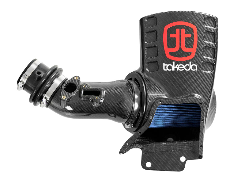 aFe Momentum Black Series Carbon Fiber CAIS w/Pro 5R Filter 17-18 Honda Civic Type R I4-2.0L (t) 58-10002R 58-10002R Photo - Unmounted