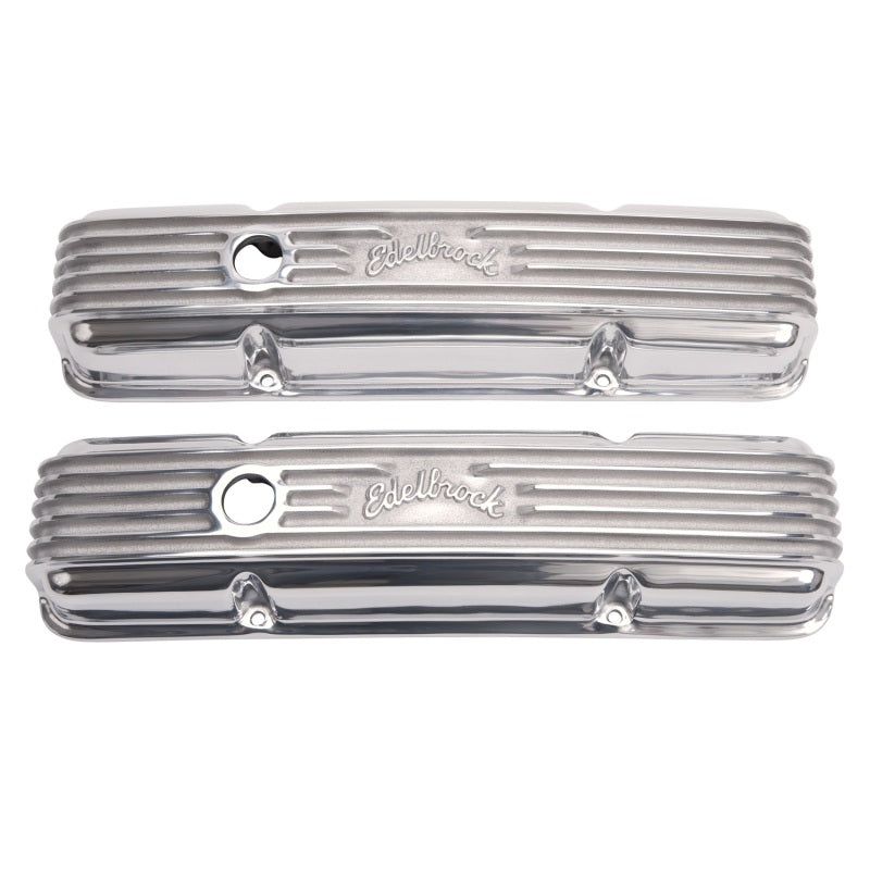 Edelbrock Classic Series, Valve Cover Chevrolet, 1959-1986 262-400 CID V8, Pols 4143 Photo - Primary