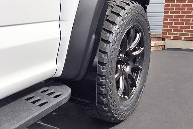 Rally Armor 17-19 Ford F-150 Raptor UR Black Mud Flap w/ Dark Grey Log MF53-UR-BLK/DGRY Photo - Primary