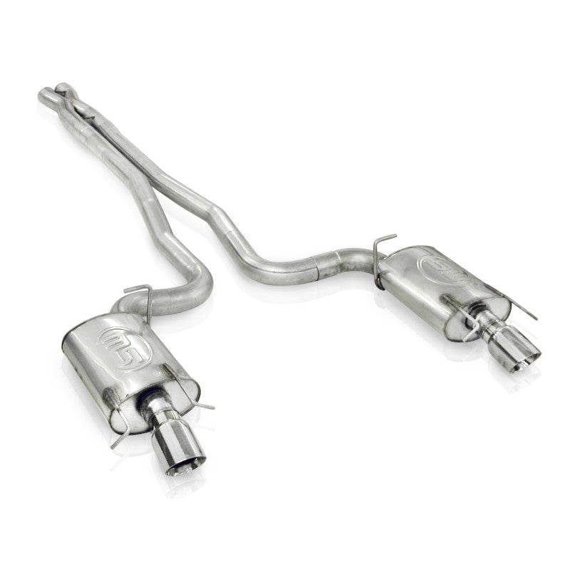Stainless Works 09-15 Cadillac CTS-V Sedan 3in Catback System X-Pipe Turbo S-Tube Mufflers 4in Tips CTSV9CBLMF CTSV9CBLMF Photo - Primary