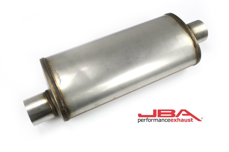 JBA Universal Chambered Style 304SS Muffler 18x8x5 3in Inlet Diameter Offset/Center 40-301800 40-301800 Photo - Primary