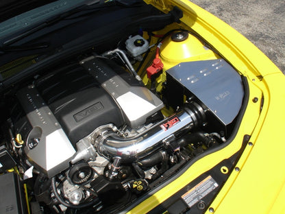 Injen 10 Camaro 6.2L V8 Wrinkle Black Power-Flow Short Ram Air Intake System PF7016WB PF7016WB Photo - Mounted