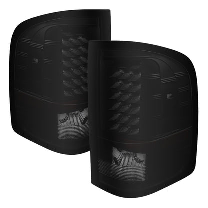 SPYDER Xtune Chevy Silverado 07-13 LED Tail Lights Black Smoke ALT-JH-CS07-LED-BKSM 5077493 5077493 Photo - Primary