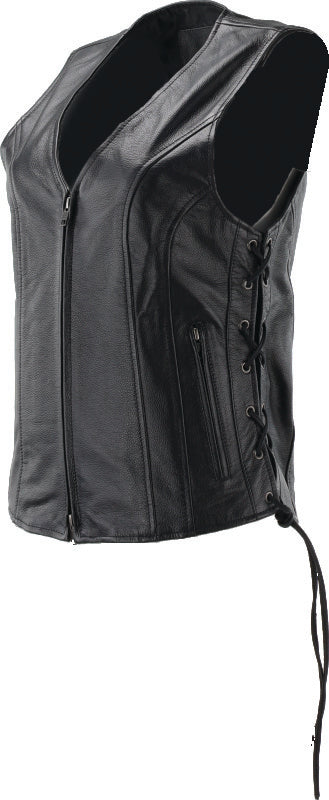 Kuryakyn Leather By River Road Sapphire Leather Vest Black Womens - Small 094444 094444 User 1
