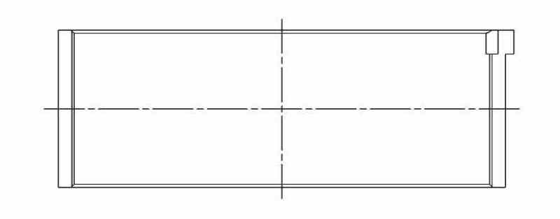 ACL Porsche 911/930 71-77 Flat 6 Standard Size High Performance w/ Extra Oil Clearance Rod Bearing 6B2455HX-STD 6B2455HX-STD Technical Drawing