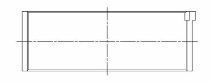 ACL Porsche 911/930 71-77 Flat 6 Standard Size High Performance w/ Extra Oil Clearance Rod Bearing 6B2455HX-STD 6B2455HX-STD Technical Drawing