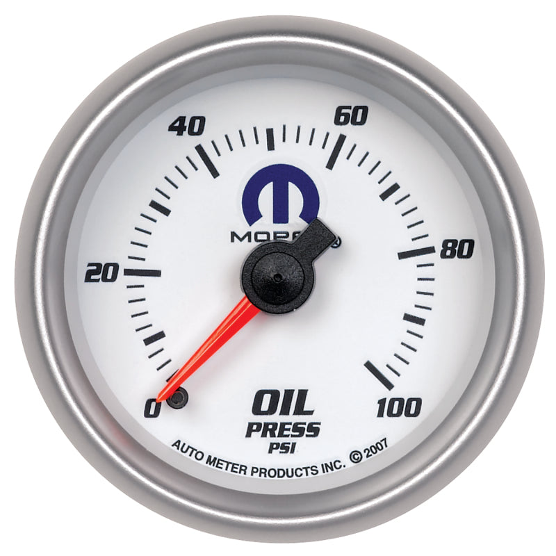 Autometer Mopar 52mm 0-100 PSI Oil Pressure Gauge 880028 880028 Photo - Primary