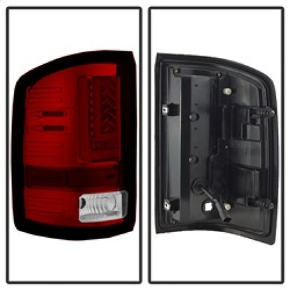 Spyder GMC Sierra 2016-2017 Light Bar LED Tail Lights - Red Clear ALT-YD-GS16-LED-RC 5083807 5083807 Photo - Unmounted