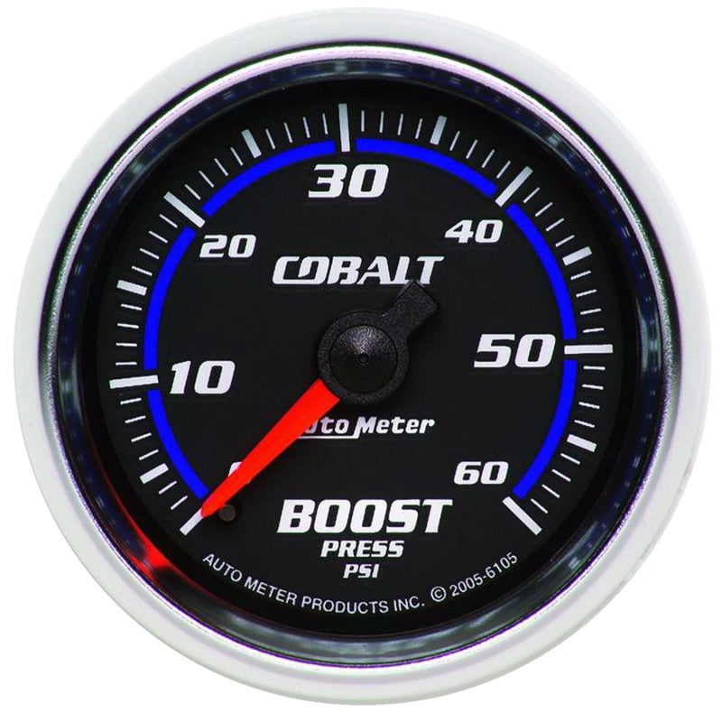 Autometer Gauge, Boost, 2 1/16", 60Psi, Mechanical, Cobalt 6105 Photo - Primary