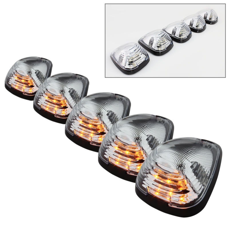 SPYDER Xtune Ford Super Duty F250-F550 99-15 Amber LED Cab Roof Lights Clear ACC-LED-FDSD99-CR-C 9924583 9924583 Photo - Primary