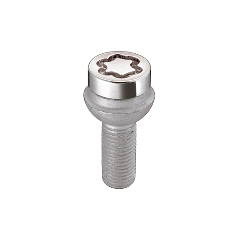 McGard Wheel Lock Bolt Set - 4pk. (Radius Seat) M12X1.5 / 17mm Hex / 27.9mm Shank Length - Chrome 28172 28172 Photo - Primary