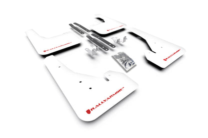 Rally Armor 18-22 Toyota Corolla Hatchback White UR Mud Flap Red Logo MF67-UR-WH/RD MF67-UR-WH/RD Photo - Primary