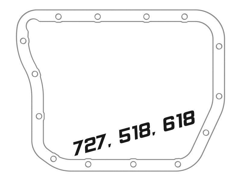 aFe  POWER 46-70050 Transmission Pan, Machined Fins 46-70050 Technical Drawing