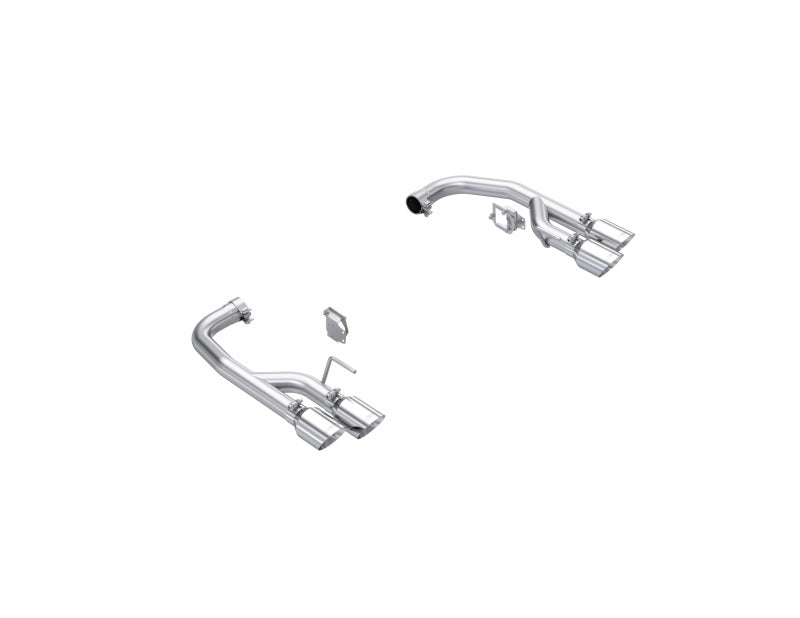 MBRP 2024+ Mustang GT 5.0L Aluminized Steel 2.5in Axle-Back Exhaust w/ Dual-Rear Quad Exhaust Tips S7281AL S7281AL Photo - Primary