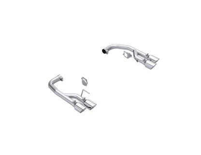 MBRP 2024+ Mustang GT 5.0L Aluminized Steel 2.5in Axle-Back Exhaust w/ Dual-Rear Quad Exhaust Tips S7281AL S7281AL Photo - Primary
