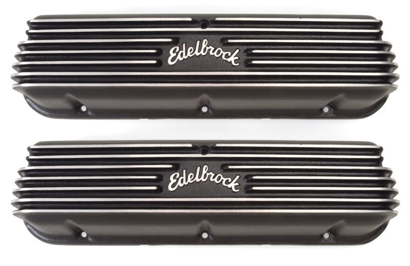 Edelbrock Valve Cover Classic Series Ford 1962-95 221 351W V8 Black 41603 41603 Photo - Primary