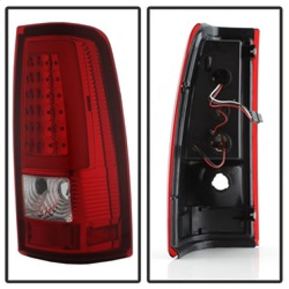 SPYDER xTune Chevy Silverado 1500/2500/3500 99-02 / Version 3 Tail Lights Red Clear ALT-ON-CS99V3-LBLED-RC 9038792 9038792 Photo - Unmounted