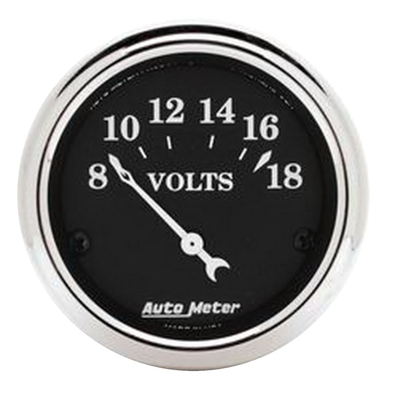 Autometer Gauge, Voltmeter, 2 1/16", 18V, Elec, Old Tyme Black 1791 Photo - Primary