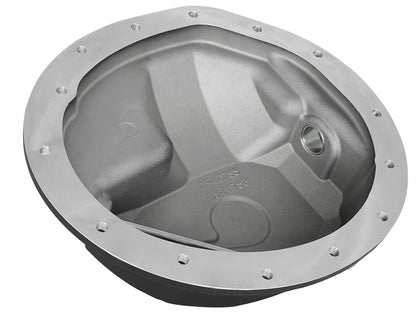 aFe Front Differential Cover, Machined Fins; Pro Series w/ Gear Oil 46-70042-WL Photo - Unmounted