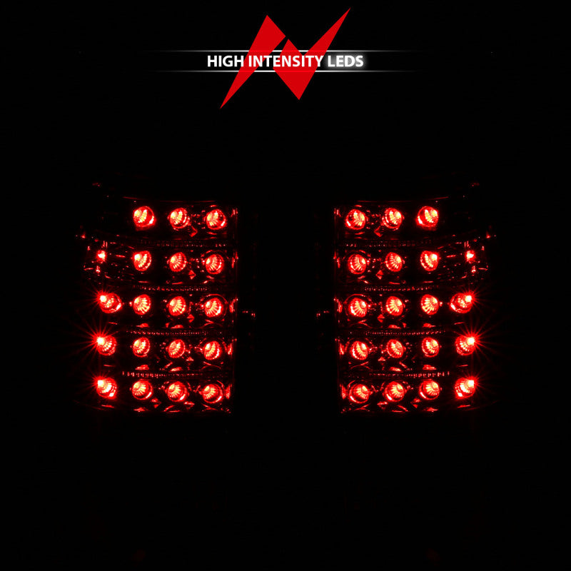 Anzo 1999-2007 Chevrolet Silverado 1500 LED Taillights Red/Clear 311010 Photo - lifestyle view