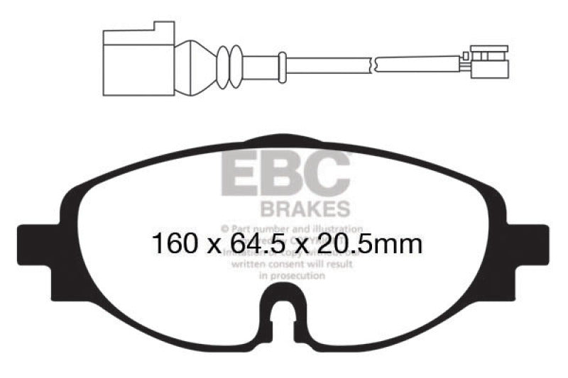EBC Disc Brake Pad Set UD1760 Photo - Primary