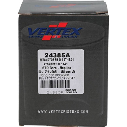 Vertex Pistons Vertex Piston 18-21 Beta RR 2T 300 300cc Cast Replica Piston Kit 24385A 24385A Photo - Primary
