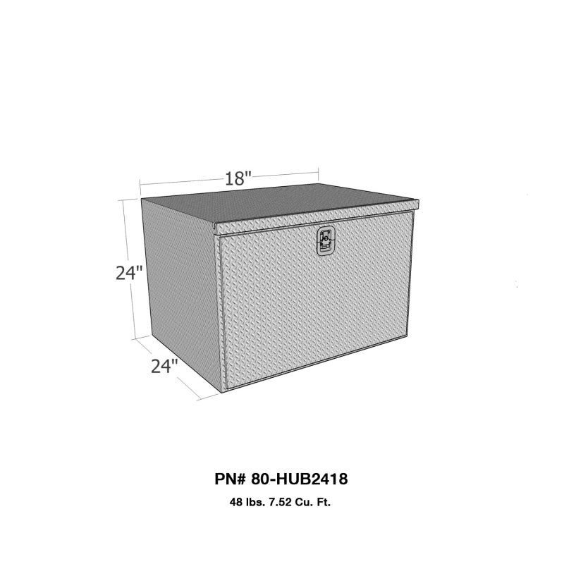 Westin/Brute HD Under Body 24in x 18in Drop Down Door - Aluminum 80-HUB2418 80-HUB2418 Photo - Primary