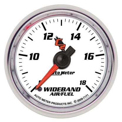 Autometer 2-1/16" Wideband, Air/Fuel Ratio, Analog, 8:1-18:1 Afr, C2 7171 Photo - Primary