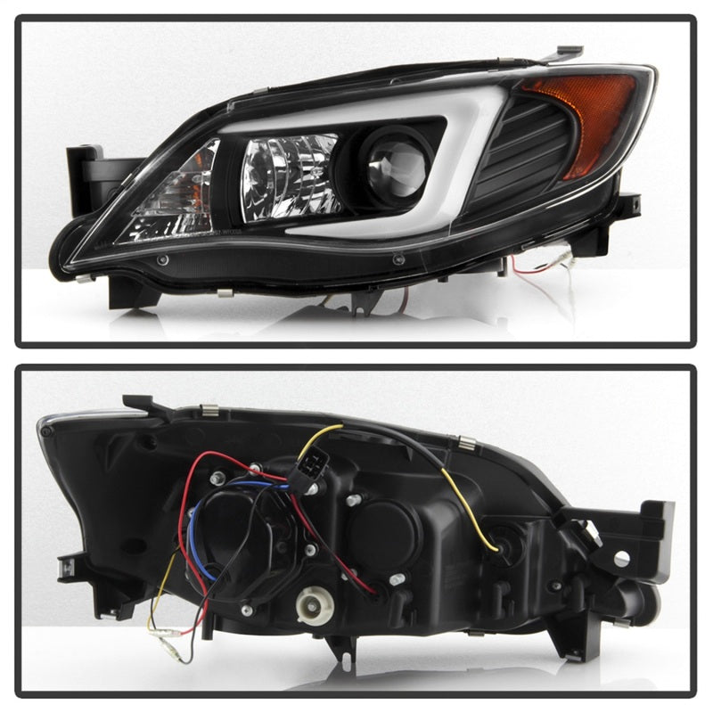 Spyder Subaru WRX 08-09 Projector Headlights - Halogen Model Only - Black PRO-YD-SWRX08-LBDRL-BK 5083944 5083944 Photo - Unmounted