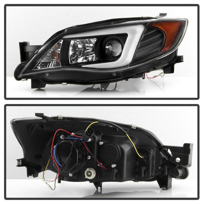 Spyder Subaru WRX 08-09 Projector Headlights - Halogen Model Only - Black PRO-YD-SWRX08-LBDRL-BK 5083944 5083944 Photo - Unmounted