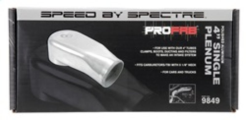 Spectre Plenum 4in. OD x 9in. (Air Cleaner to Stud Inlet) - Single 9849 9849 Photo - in package