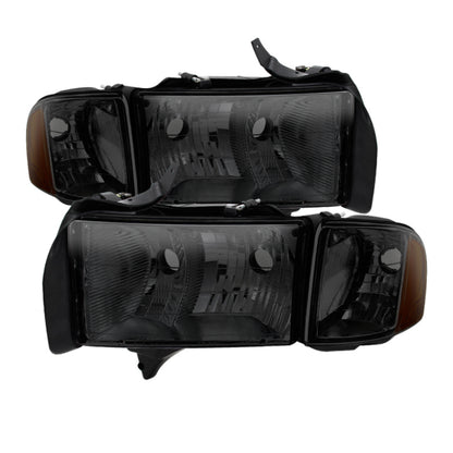 SPYDER Xtune Dodge Ram Sport Model Only 1999-2002 OEM Headlights Smoked HD-JH-DR99-SP-SM 9032172 9032172 Photo - Primary