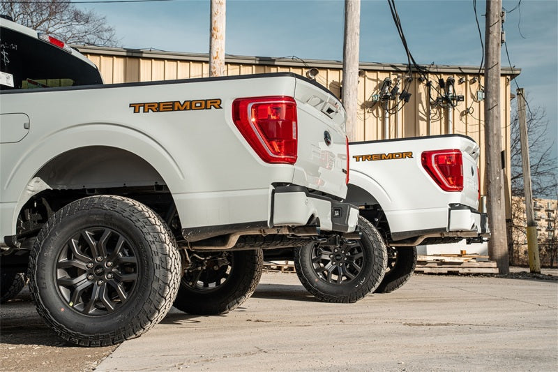 CORSA Performance Corsa 2021-2023 Ford F-150 SuperCrew/5.5ft Bed 5.0L V8 Xtreme Cat-Back Dual Rear Exit-Black PVD 21183BLK 21183BLK Photo - Mounted