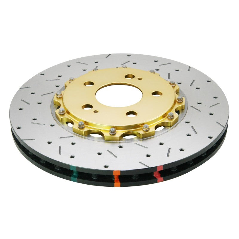 DBA 94-04 Mustang Cobra/Bullitt/Mach1 Front Drilled & Slotted 5000 Series 2 Piece Rotor Assembled w/ 5069GLDXS 5069GLDXS Photo - Primary