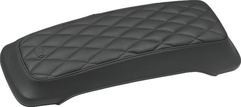 Mustang Motorcycle Mustang 93-13 Harley FL Touring Saddlebag Lid Covers Diamond Stitch - Black 77636 77636 Photo - Primary