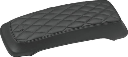 Mustang Motorcycle Mustang 93-13 Harley FL Touring Saddlebag Lid Covers Diamond Stitch - Black 77636 77636 Photo - Primary