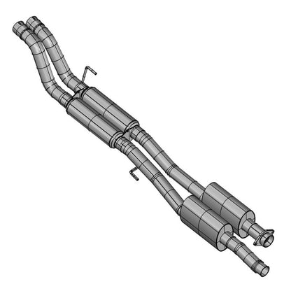 Kooks 17-19 Ford F150 Raptor EcoBoost 3in Dual Cat-Back Exhaust (2 Muff/2 Resonators) Use OEM Pipes 13624100 13624100 Photo - Primary