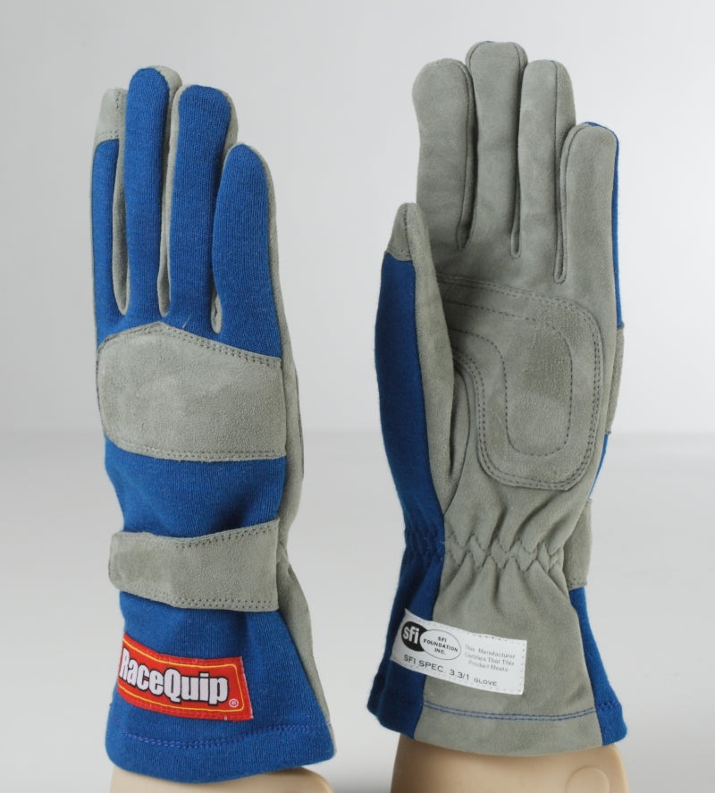 Racequip 351 Racing Gloves; SFI-1 Certified; Color: Blue; Size: XLarge 351026 Photo - Primary