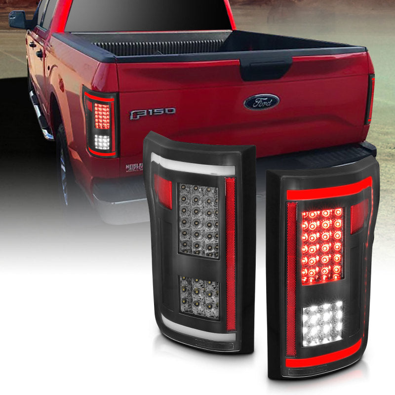 Anzo Ford F-150 15-17 L.E.D Tail Lights G2 Smoke 311286 Photo - Primary