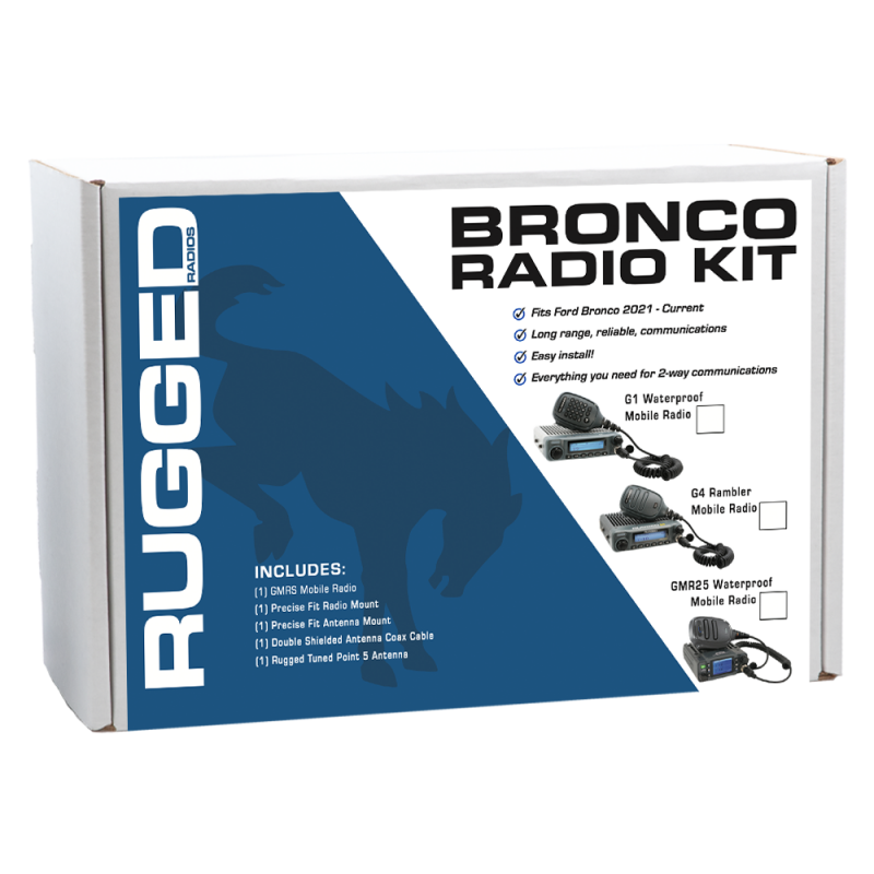 Rugged Radios Ford Bronco Two-Way GMRS Mobile Radio Kit 25 Watt - GMR25 Waterproof BRONCO-GMR25 BRONCO-GMR25 Photo - Primary