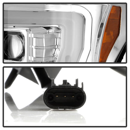 Spyder Ford F250/350/450 11-16 V2 High-Power LED Headlights-White Light Bar-Chrome PRO-YD-FS11V2PL-C 5087881 5087881 Photo - Unmounted