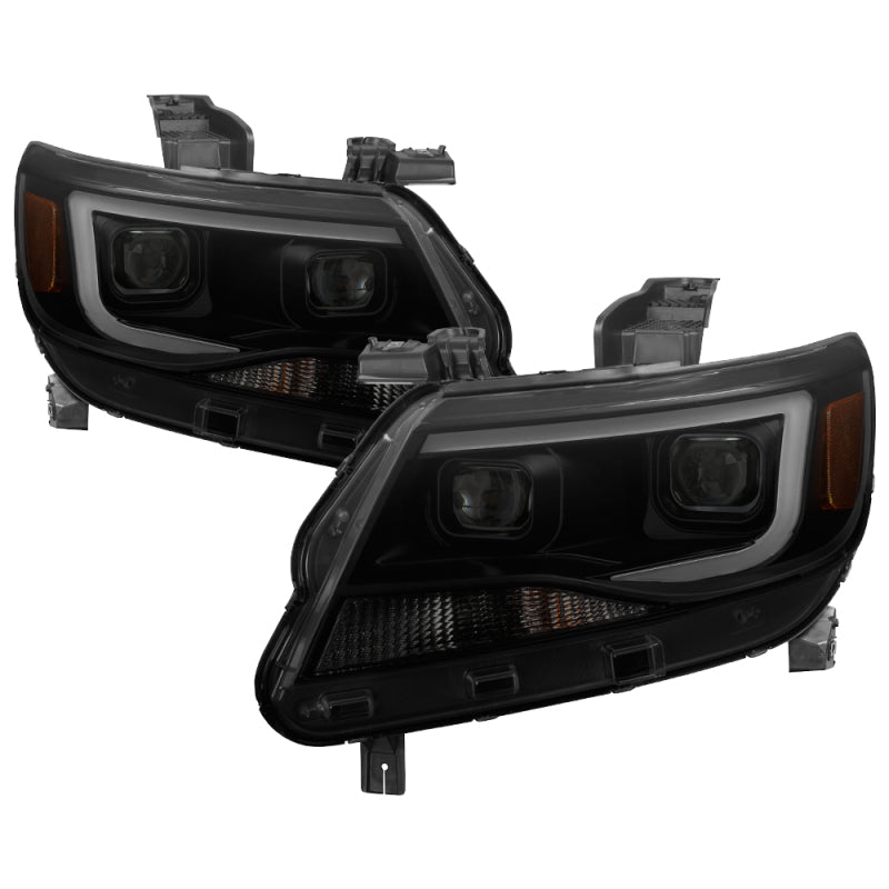 SPYDER xTune Chevy Colorado 15-17 HalogenOnly Projector Headlights - Black Smoked PRO-JH-CCO04-LBDRL-BSM 9039300 9039300 Photo - Primary