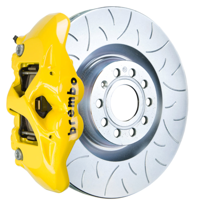 Brembo 14-20 A3 Front GT BBK 4 Piston Cast 345x30 1pc Rotor Slotted Type3-Yellow 1S5.8003A5 1S5.8003A5 Photo - Primary