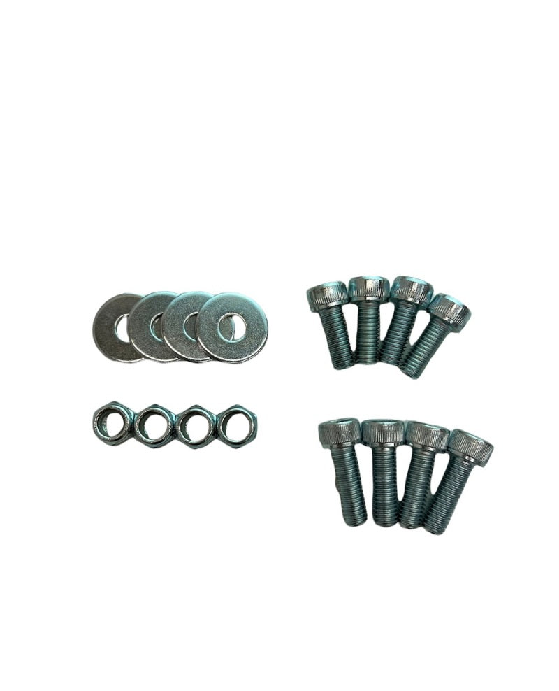 SPARCO Seat Hardware Spacer Kit Bottom Mount - Silver Zinc 50001ZS