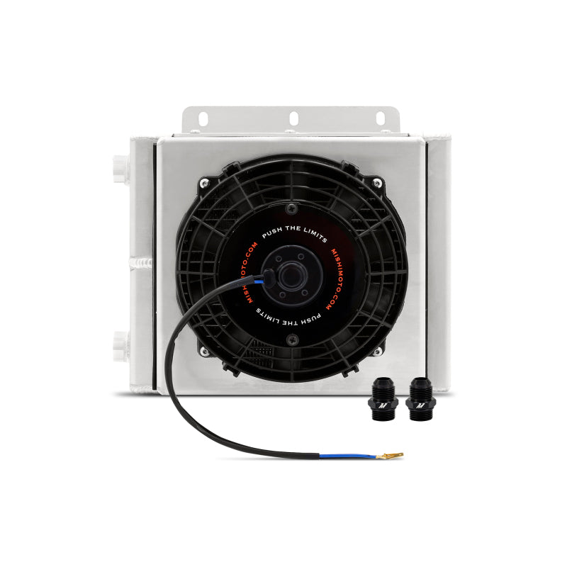 Mishimoto Universal Oil Cooler Kit 23 Row Cooler and 1in x 8in Fan MMOC-23-K MMOC-23-K Photo - Primary