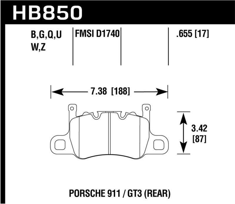 Hawk Performance HAWK HP+ Brake Pad Sets Brakes, Rotors & Pads Brake Pads - Performance main image