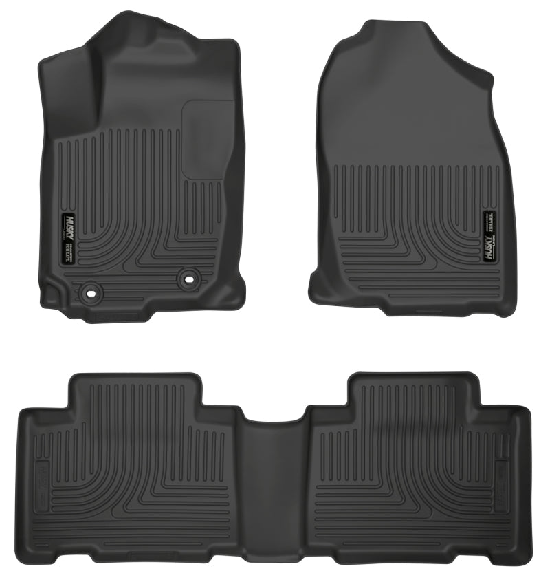 Husky Liners 13 Toyota RAV4 Weatherbeater Black Front & 2nd Seat Floor Liners (3pc) 98971 Photo - Primary