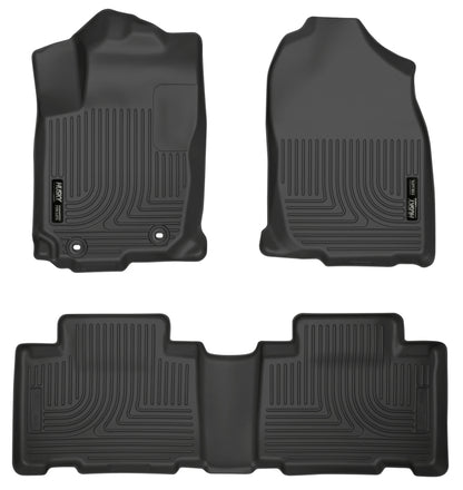 Husky Liners 13 Toyota RAV4 Weatherbeater Black Front & 2nd Seat Floor Liners (3pc) 98971 Photo - Primary