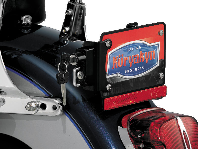 Kuryakyn License Plate Helmet Lock With Mount Black 4248 4248 User 1
