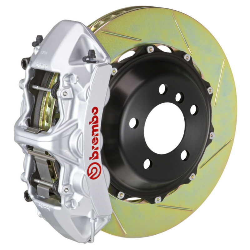 Brembo GT Brake Kit Porsche 996 GT2 Front 02-05 Type-1 Rotors Silver Calipers 1M2.9016A3 Photo - Primary
